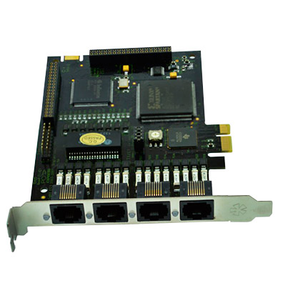 Foto 1 do produto Placa TE420P 4 Portas E1 120 Canais Asterisk (similar Digium)