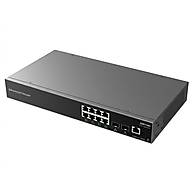 Foto 1 do produto Switch Grandstream GWN7801 - 8 Portas Gigabit + 2 SFP, Layer 2+ Gerenciável para Redes Corporativas
