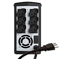 Foto 2 do produto Nobreak SMS 800VA Bivolt Automático UPS – Saída Estabilizada, 6 Tomadas e Bateria 12V/7Ah