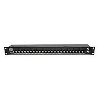 Foto 1 do produto Patch Panel PoE Volt 12 Portas 3T 12V/24V/48Vdc Fast Ethernet Rack 19'' 1U