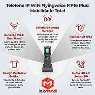 Foto 6 do produto Telefone IP WiFi Flyingvoice FIP16 Plus Portátil Dual Band SIP
