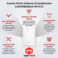 Foto 2 do produto Access Point Grandstream GWN7660ELR Wi-Fi 6 AX3000 Externo