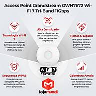 Foto 6 do produto Access Point Grandstream GWN7672 Wi-Fi 7 Tri-Band 11Gbps