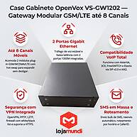 Foto 2 do produto Case Gabinete OpenVox VS-GW1202 - Chassi Modular para Gateway GSM/WCDMA/LTE com até 8 Canais