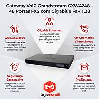 Foto 4 do produto Gateway VoIP Grandstream GXW4248 - 48 Portas FXS com 2 Telco RJ21 e Gigabit Ethernet