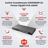 Foto 6 do produto Switch Grandstream GWN7803P 24 Portas Gigabit PoE + 4 SFP