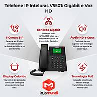 Foto 4 do produto Telefone IP Intelbras V5501 6 Contas SIP Gigabit PoE HD