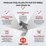 Foto 6 do produto Webcam Poly Studio P5 Full HD 1080p Zoom 4x USB