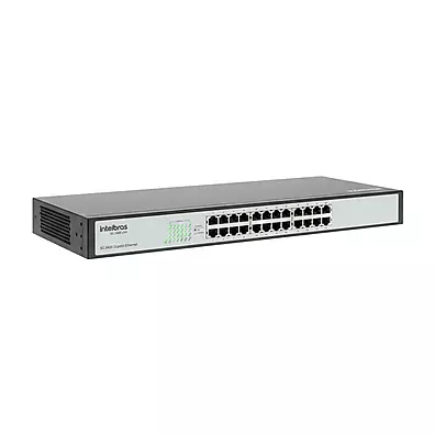 Switch Intelbras SG 2400 QR+ 24 Portas Gigabit Ethernet 10/100/1000 Mbps Rack 19"