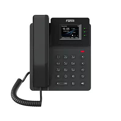 Telefone IP Fanvil V60P 4 Linhas SIP, Tela Colorida 2,4" e PoE
